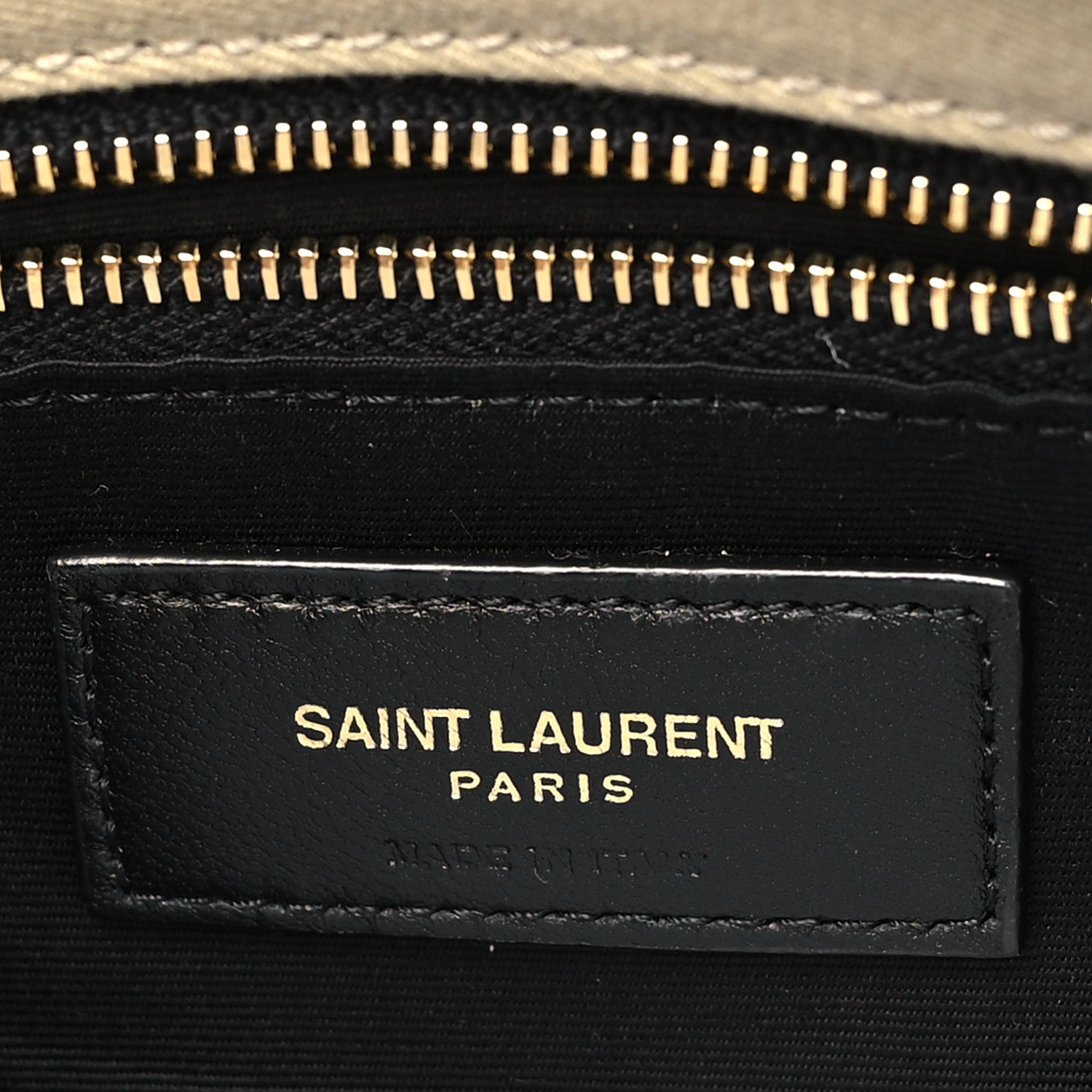 Saint Laurent Canvas Quilted Toy Loulou Puffer Monogram Chain Satchel Cool Beige 6 of 10