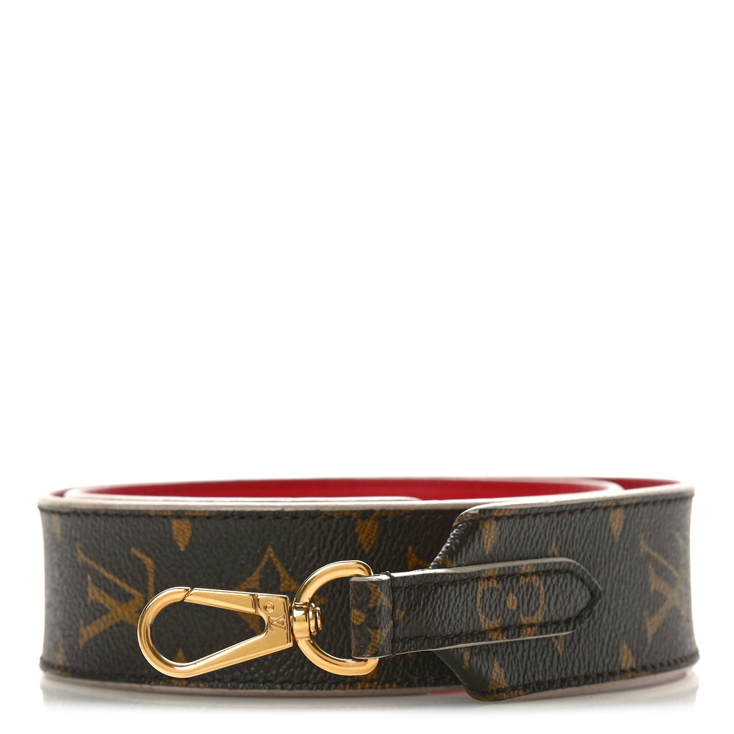 Monogram Bandouliere Shoulder Strap Red
