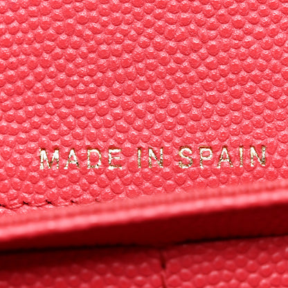 Chanel Caviar Quilted Large Gusset Flap Wallet Pink 6 of 8