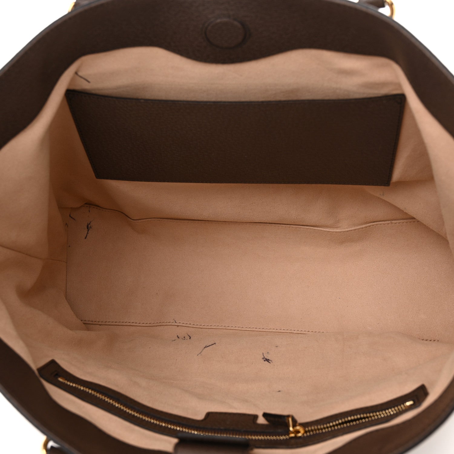 Gucci GG Supreme Monogram Textured Calfskin Web Medium Ophidia Shopping Tote Beige Ebony New Acero 5 of 13