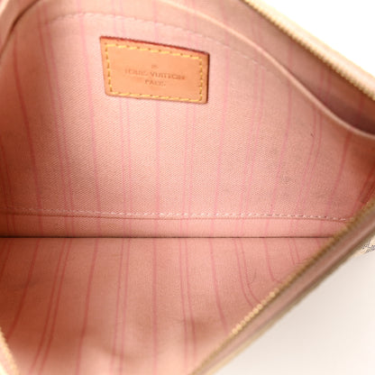 Louis Vuitton Damier Azur Neverfull MM GM Pochette Rose Ballerine 5 of 10