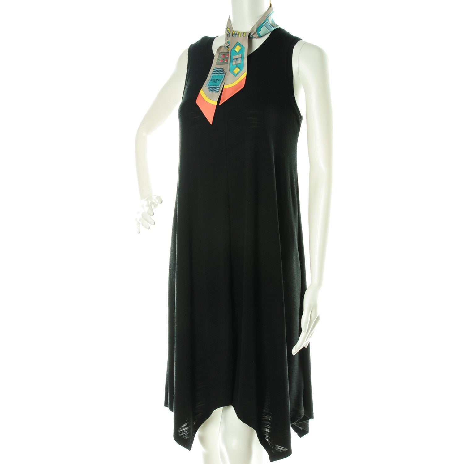 Hermes Silk Carre En Boucles Twilly Mastic Saumon Vert 2 of 6