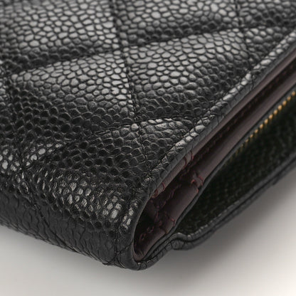 Chanel Caviar Quilted CC French Wallet Black 10 of 11