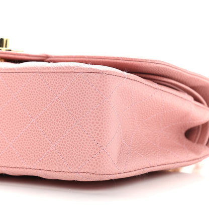 Chanel Caviar Quilted Medium Double Flap Pink 11 of 11