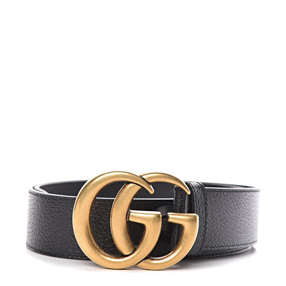 Gucci Textured Calfskin Double G 40mm Belt 80 32 Black 1 of 6