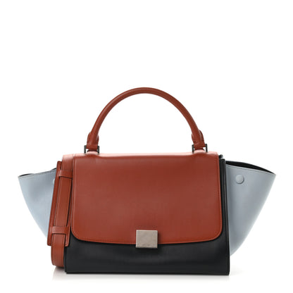 Celine Smooth Calfskin Small Tri-Color Trapeze Pale Blue 1 of 9