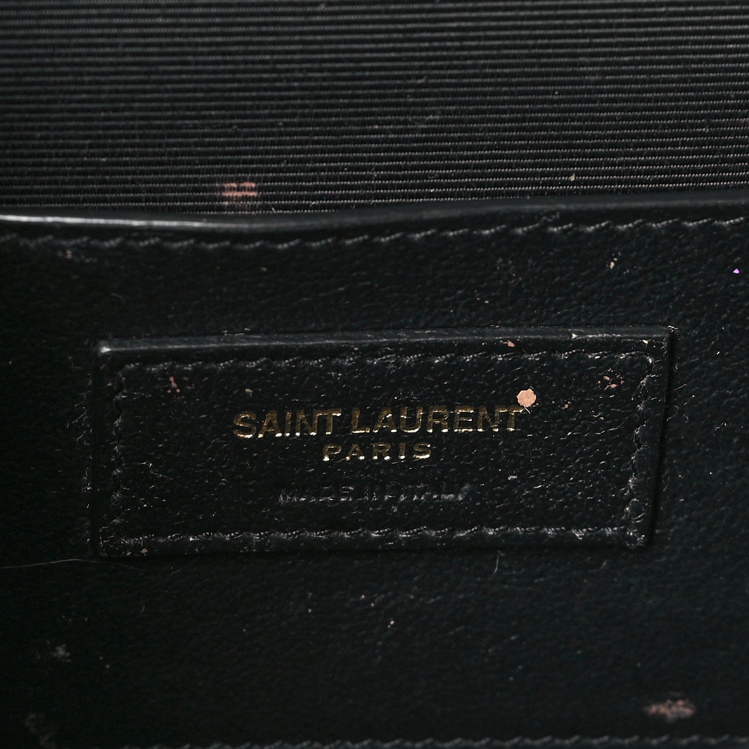 Saint Laurent Grain De Poudre Textured Mixed Matelasse Triquilt Small Monogram Satchel Black 7 of 14