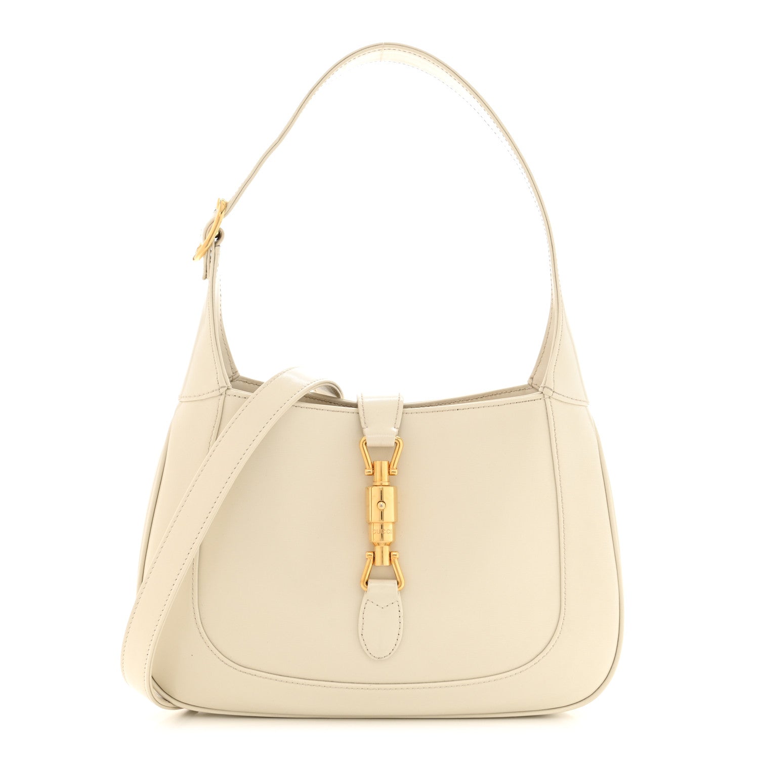 Gucci Boarded Dyana Lux Calfskin Small Jackie 1961 Hobo Mystic White 1 of 14