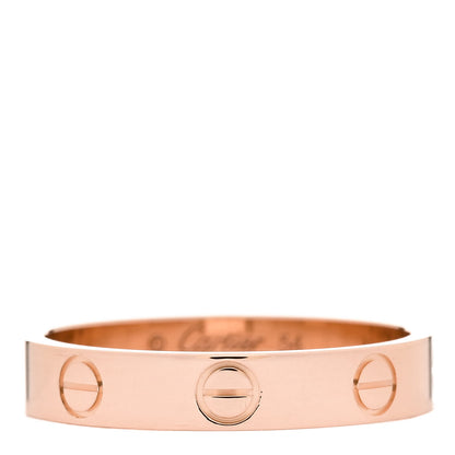 Cartier 18K Pink Gold 3.5mm LOVE Wedding Band Ring 54 6.75 1 of 4