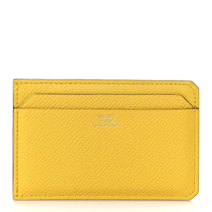 Hermes Epsom City 4CC Card Holder Jaune De Naples 1 of 5