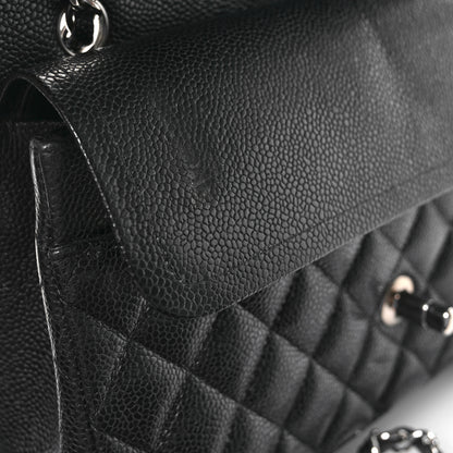 Chanel Caviar Quilted Medium Double Flap Black 12 of 13