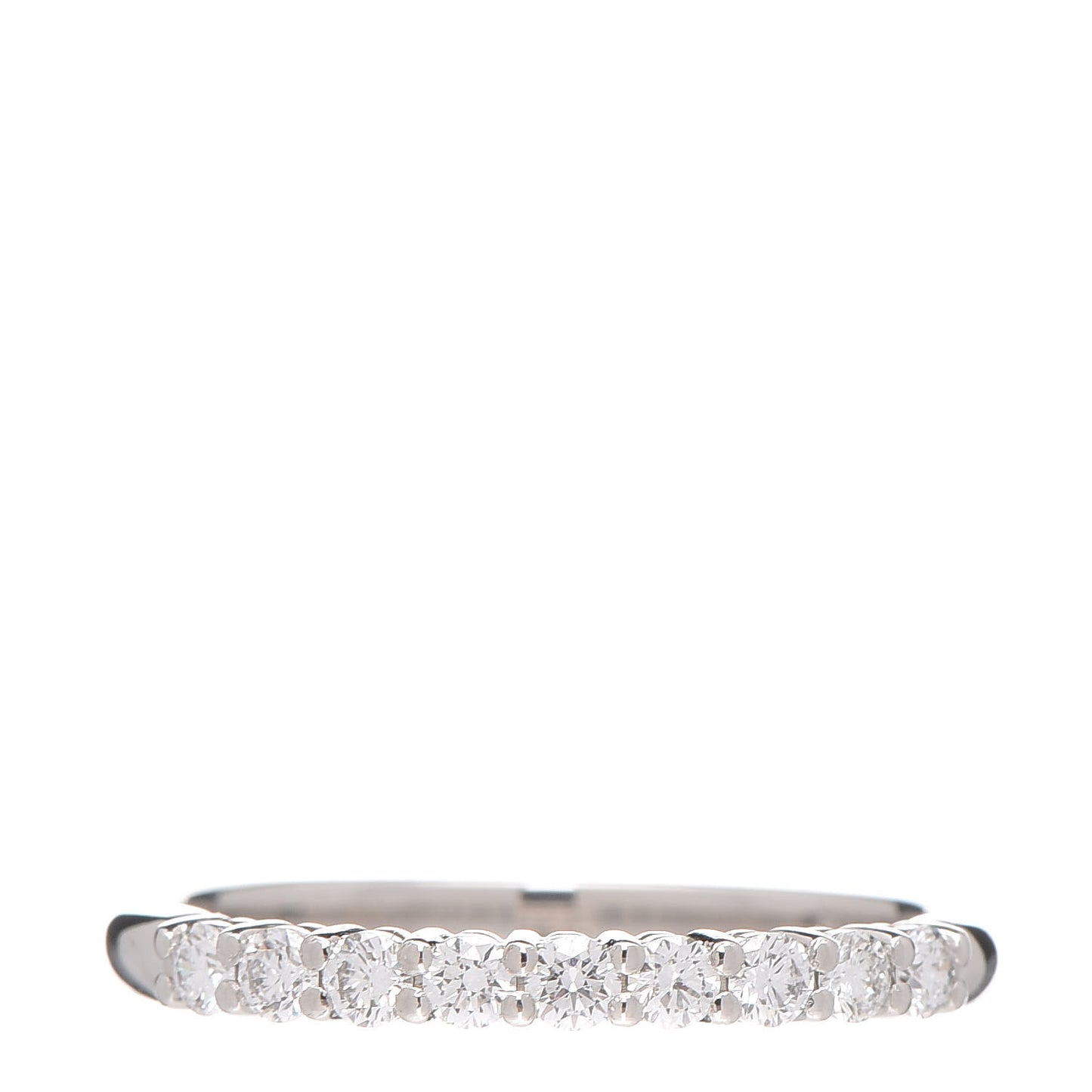 Platinum Diamond 2.2mm Embrace Half Circle Band Ring 53 6.5
