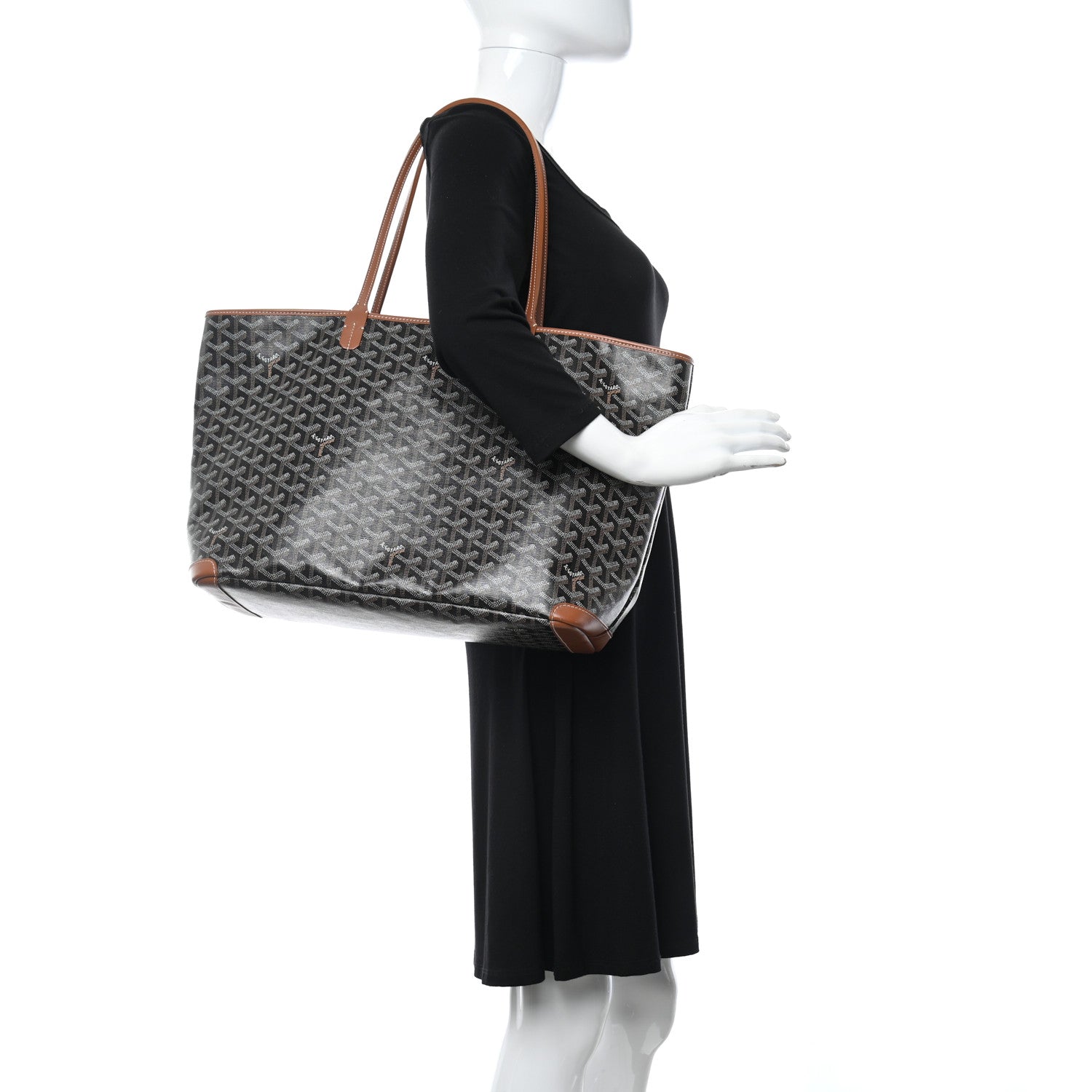 Goyard Goyardine Artois MM Black Gold 2 of 11