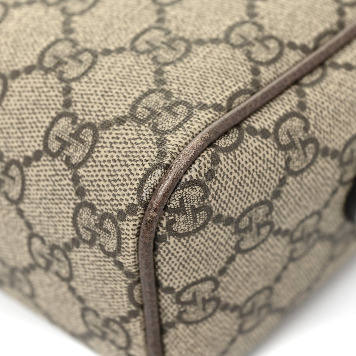 GG Supreme Monogram Web Small Ophidia Shoulder Bag Brown