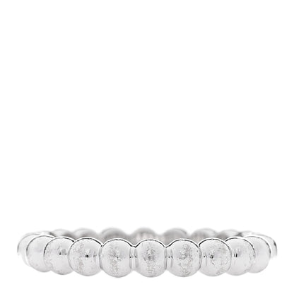 Van Cleef & Arpels 18K White Gold Medium Perlee Ring 49 4.75 1 of 5