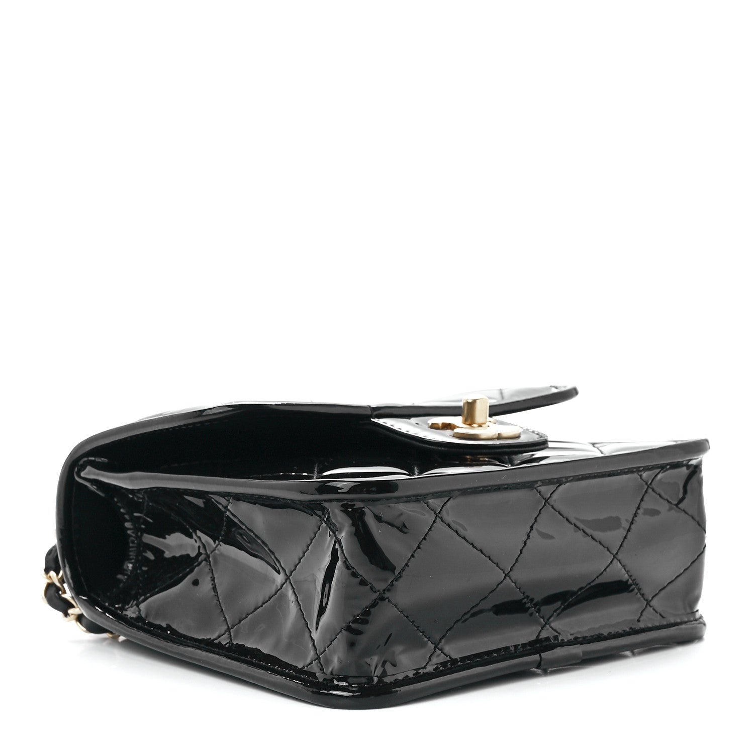 Chanel Patent School Memory Mini Top Handle Flap Black 4 of 12