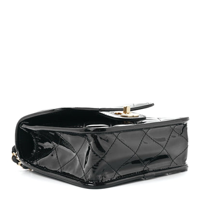 Chanel Patent School Memory Mini Top Handle Flap Black 4 of 12