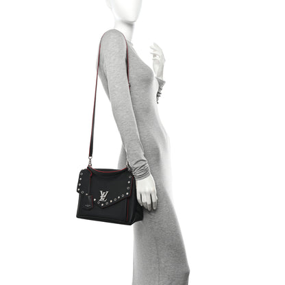 Louis Vuitton Soft Calfskin My Lockme Rivets Black 2 of 14