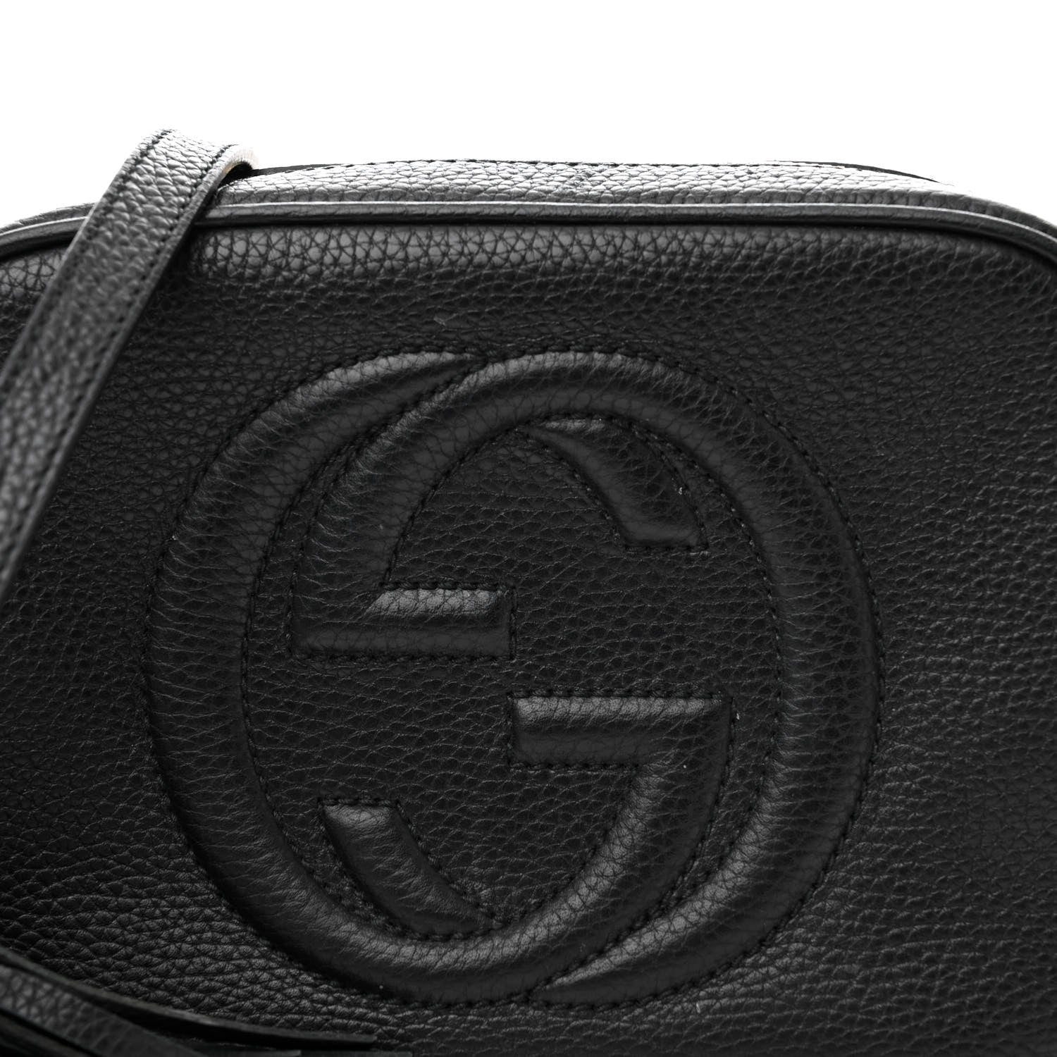Gucci Pebbled Calfskin Small Soho Disco Bag Black 8 of 12