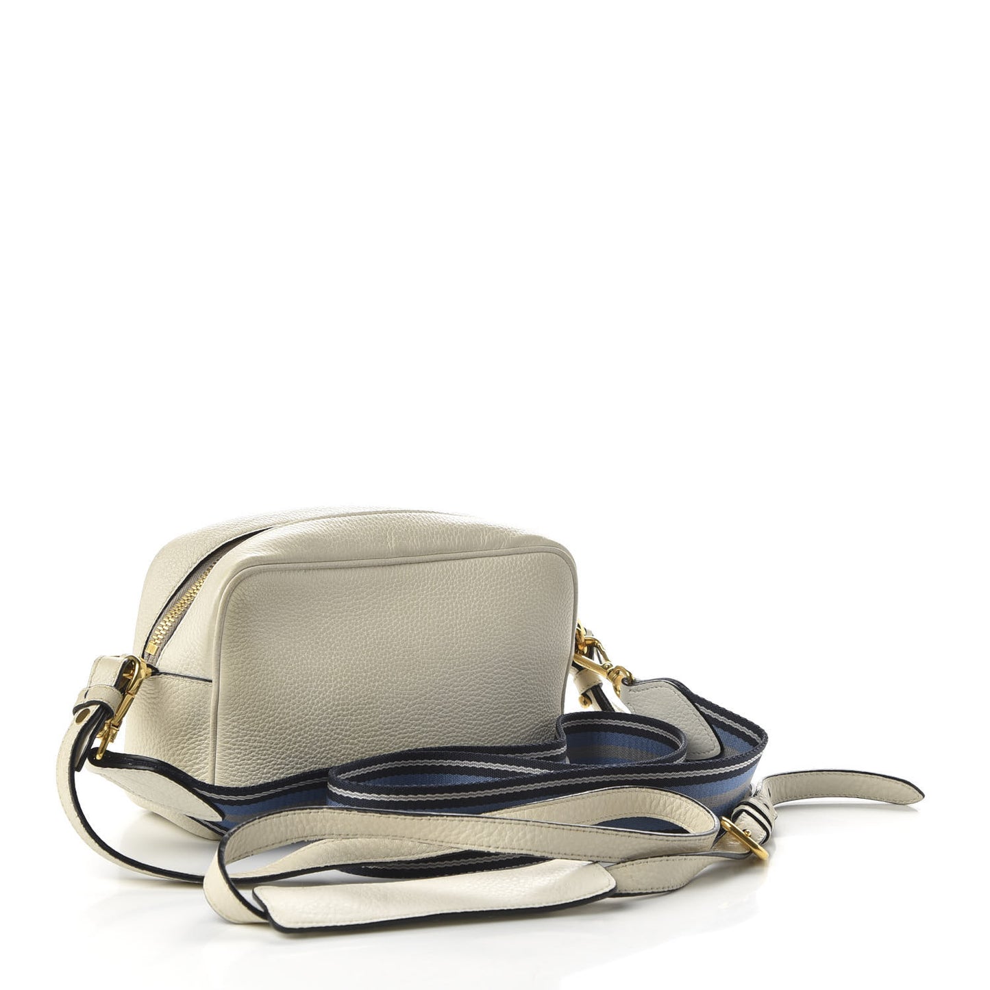 Vitello Daino Camera Crossbody Bianco