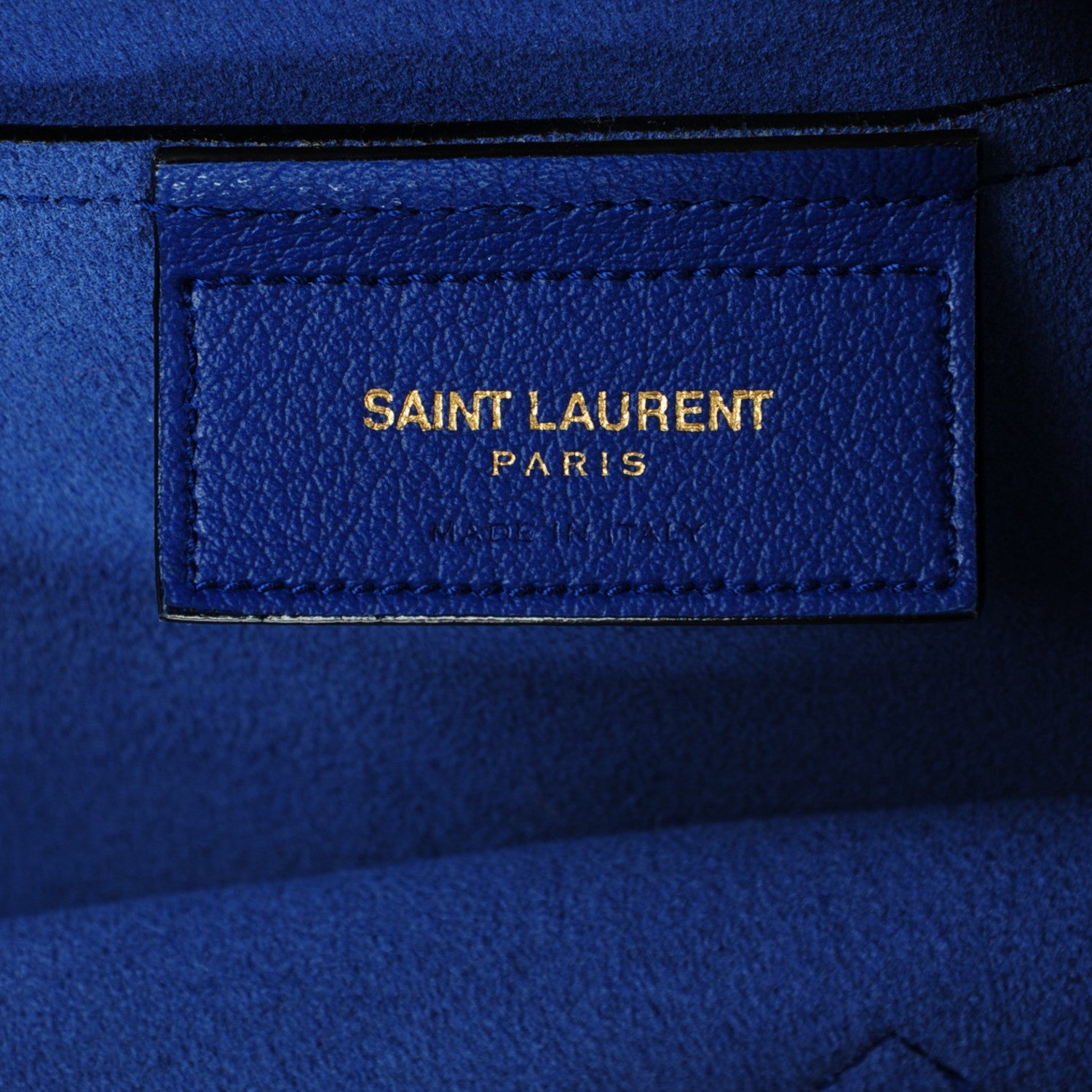 Saint Laurent Calfskin Large Shopping Tote Ultramarine 6 of 8