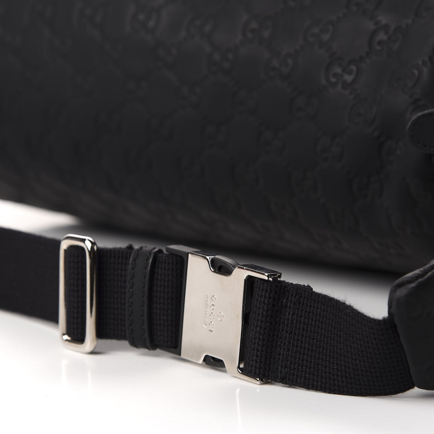 Guccissima Web Belt Bag Black