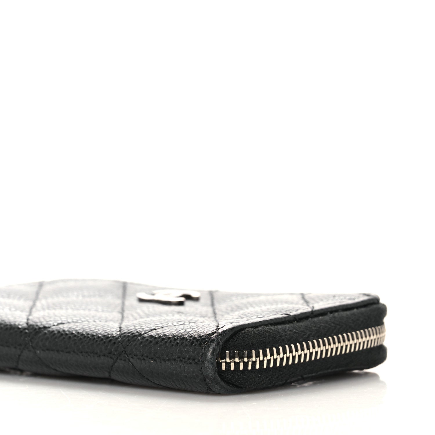 Chanel Caviar Quilted Zipped Key Holder Case Black 9 of 12
