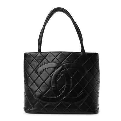 Chanel Lambskin Quilted Medallion Tote Black 1 of 10