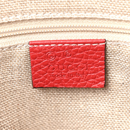 Gucci Dollar Calfskin Small GG Charm Dome Bag Red 6 of 10