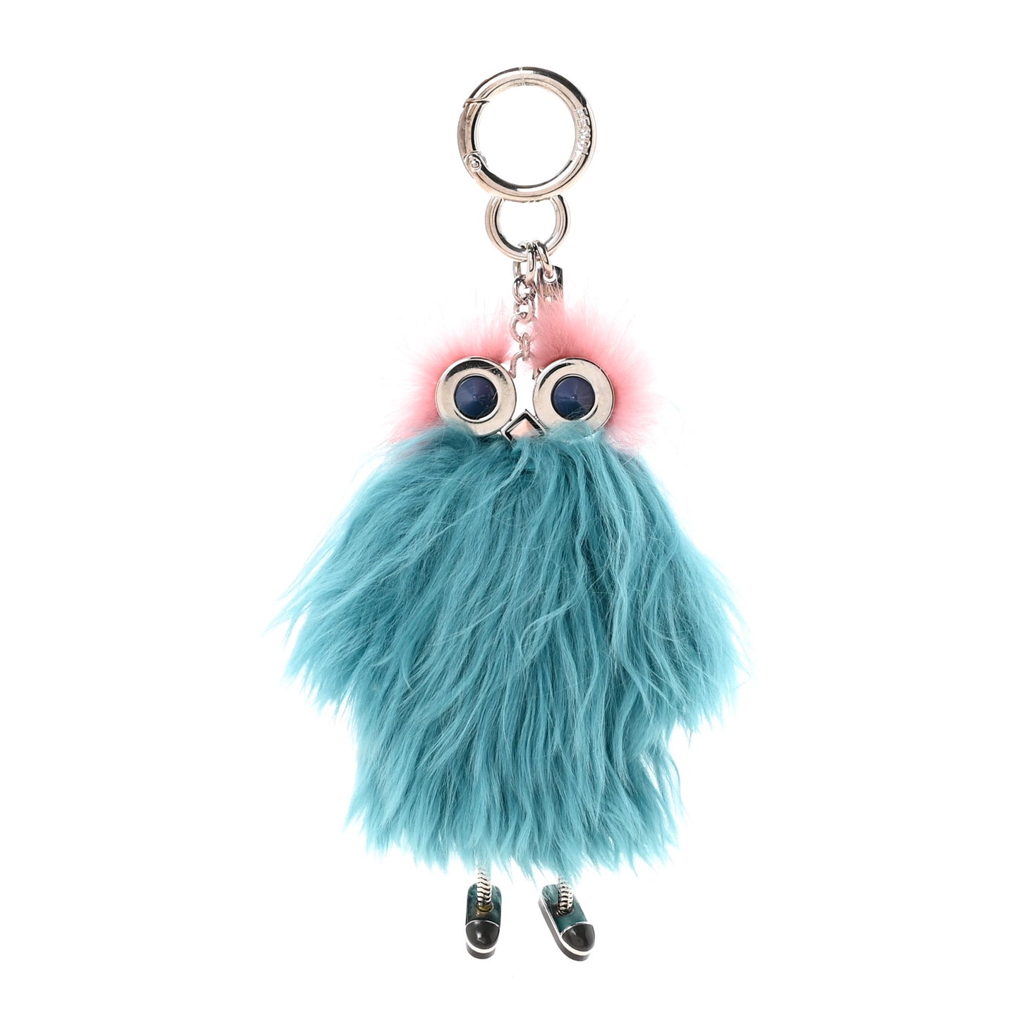 Mink Alpaca Fur Hypnoteyes Witches Bag Charm Acqua