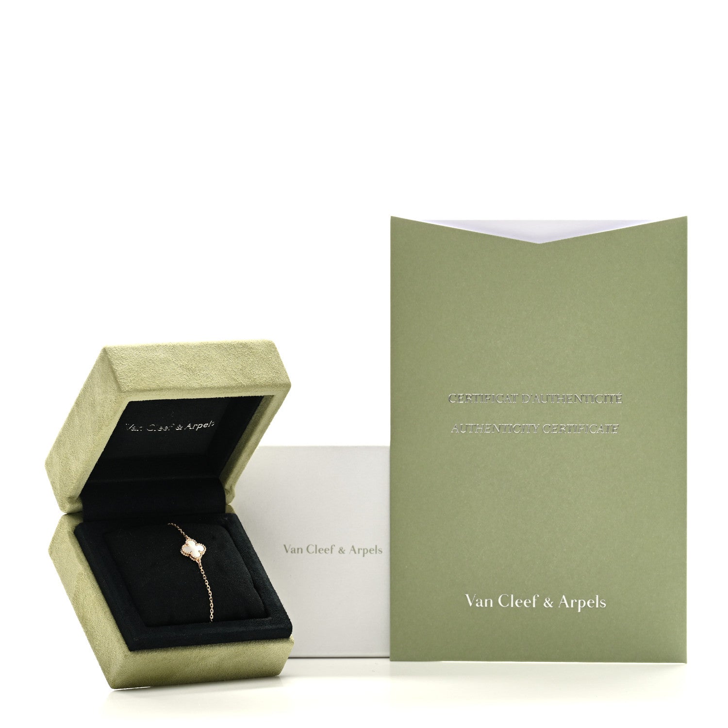 Van Cleef & Arpels 18K Yellow Gold Mother of Pearl Sweet Alhambra Bracelet 5 of 5