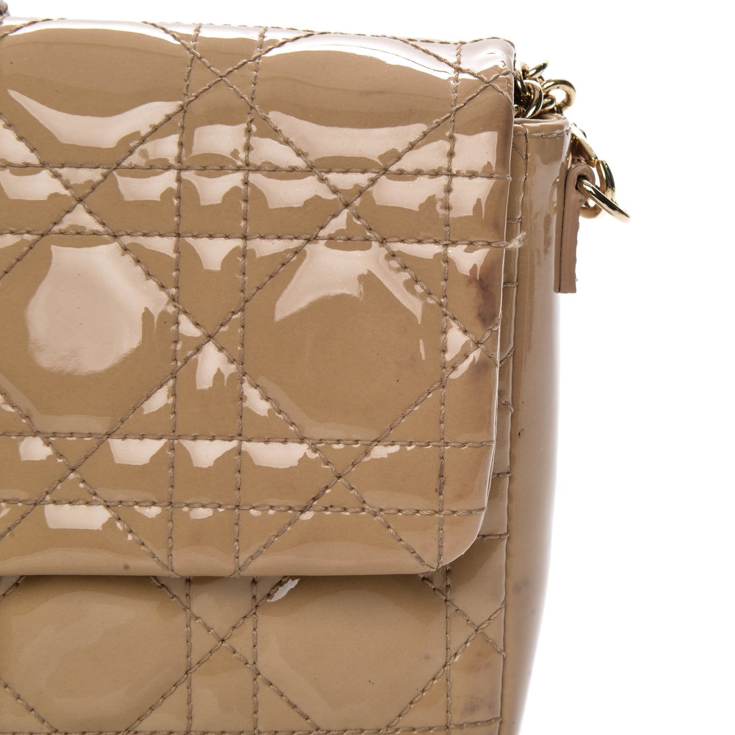 Patent Cannage New Lock Pouch Beige