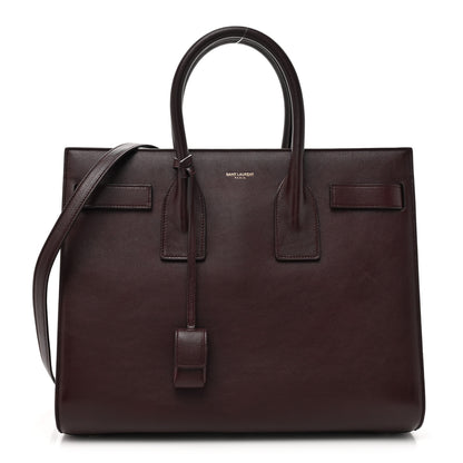 Saint Laurent Calfskin Small Sac De Jour Bordeaux 1 of 19