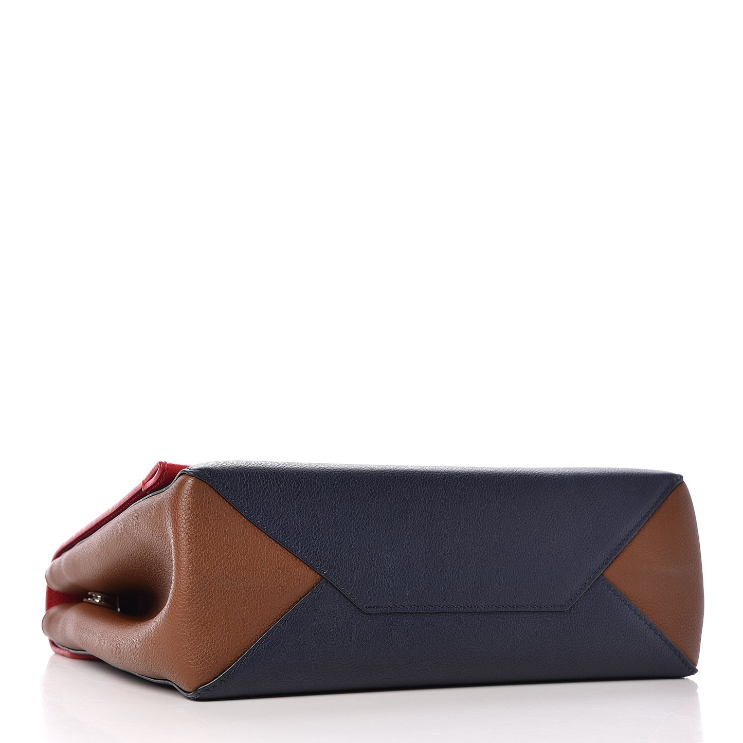 Calfskin Lockme II Top Handle Rubis Marine