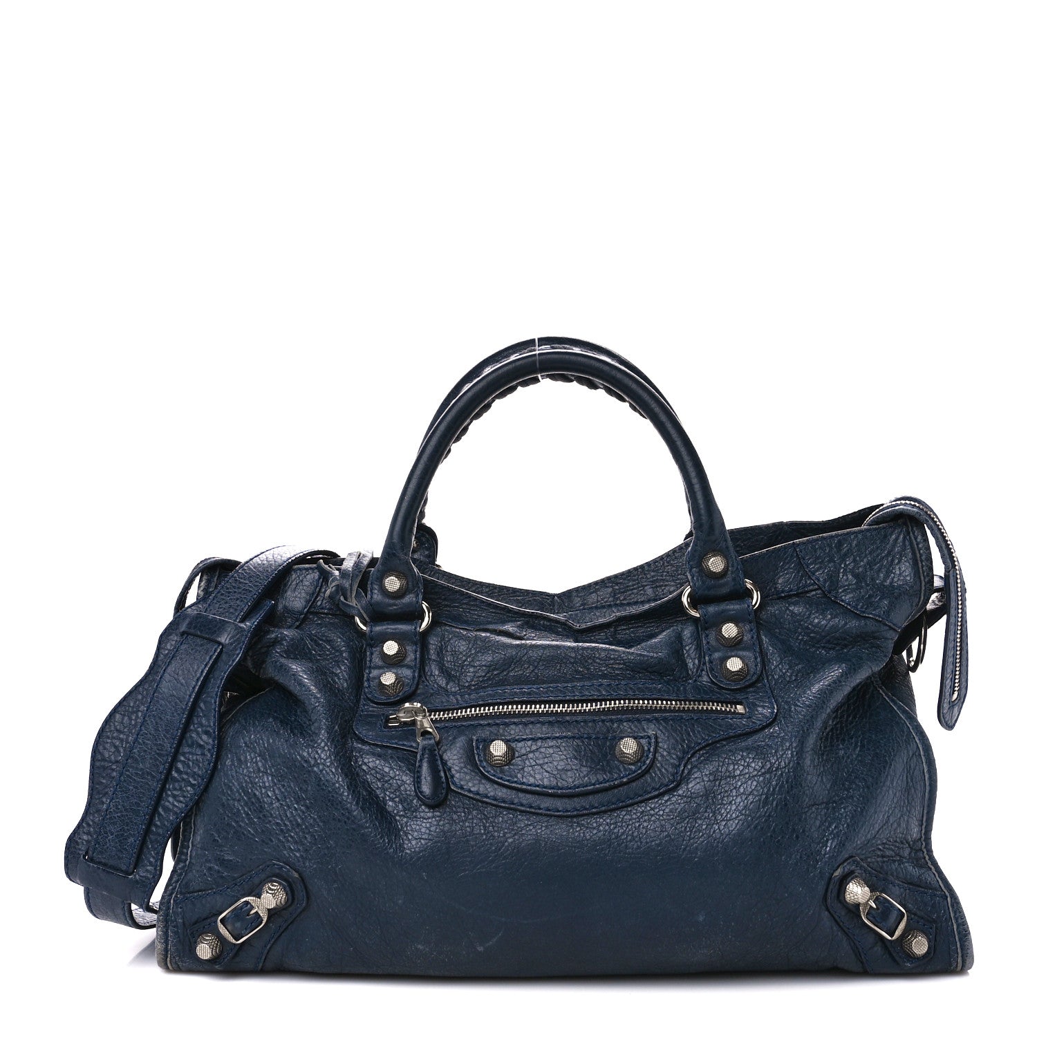 Balenciaga Agneau Giant 12 Silver Hardware City Bleu Obscur 3 of 12