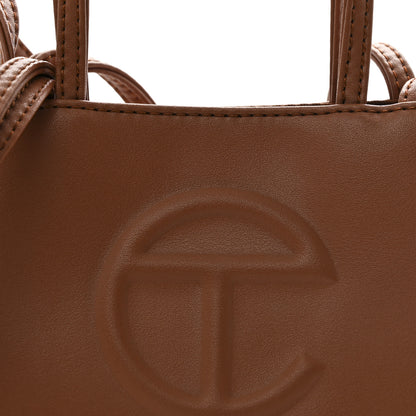 Telfar Vegan Leather Small Shopping Bag Tan 8 of 10