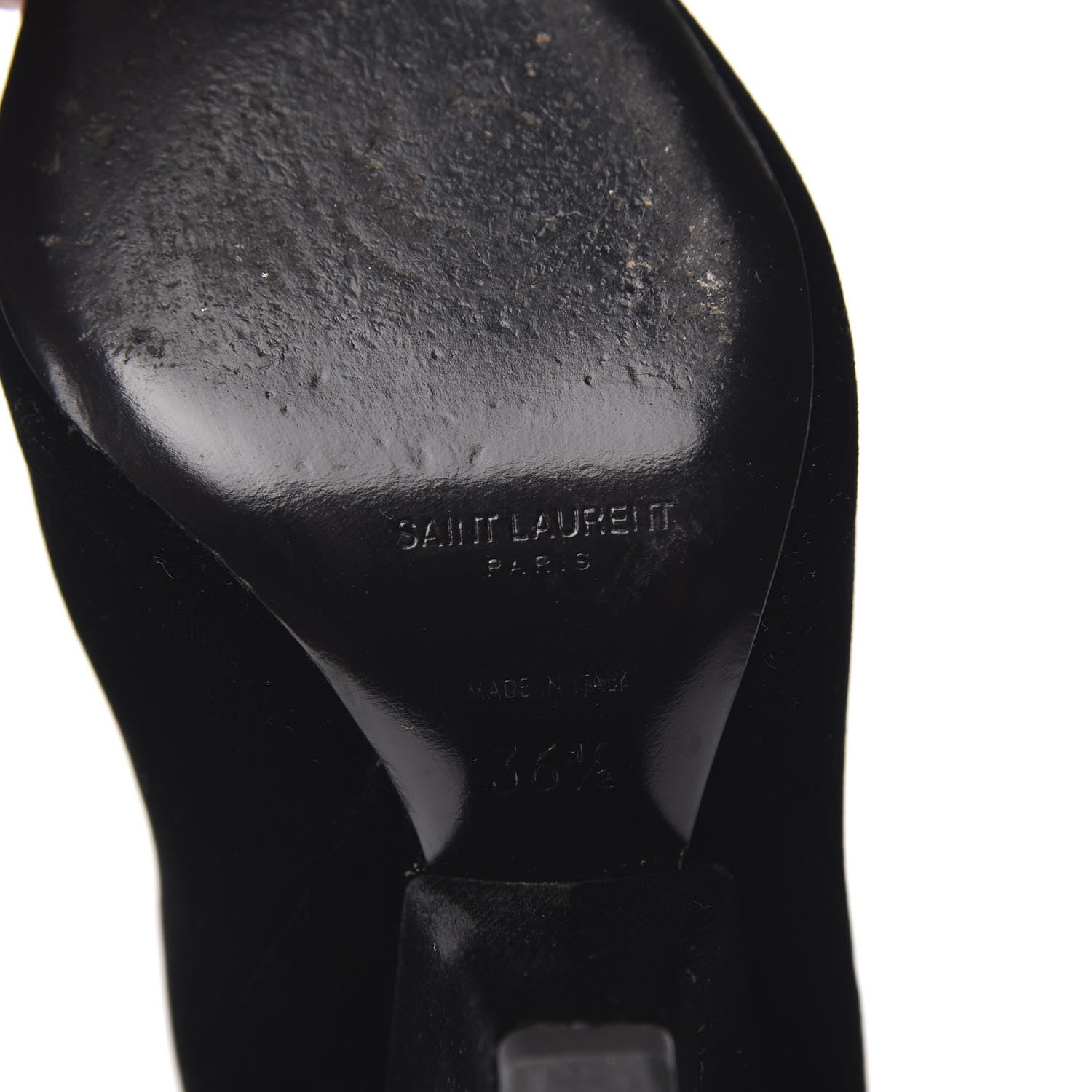 Saint Laurent Velvet Niki 105 Thigh High Boots 36.5 Black 7 of 8