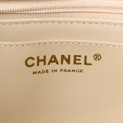 Chanel Lambskin Quilted Mini Top Handle Rectangular Flap Beige 6 of 11