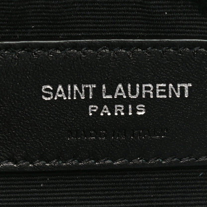 Saint Laurent Lambskin Quilted Toy Loulou Puffer Monogram Chain Satchel Storm 6 of 10