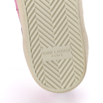 Saint Laurent Suede Star Court Sneakers 38 Pink Black 6 of 9