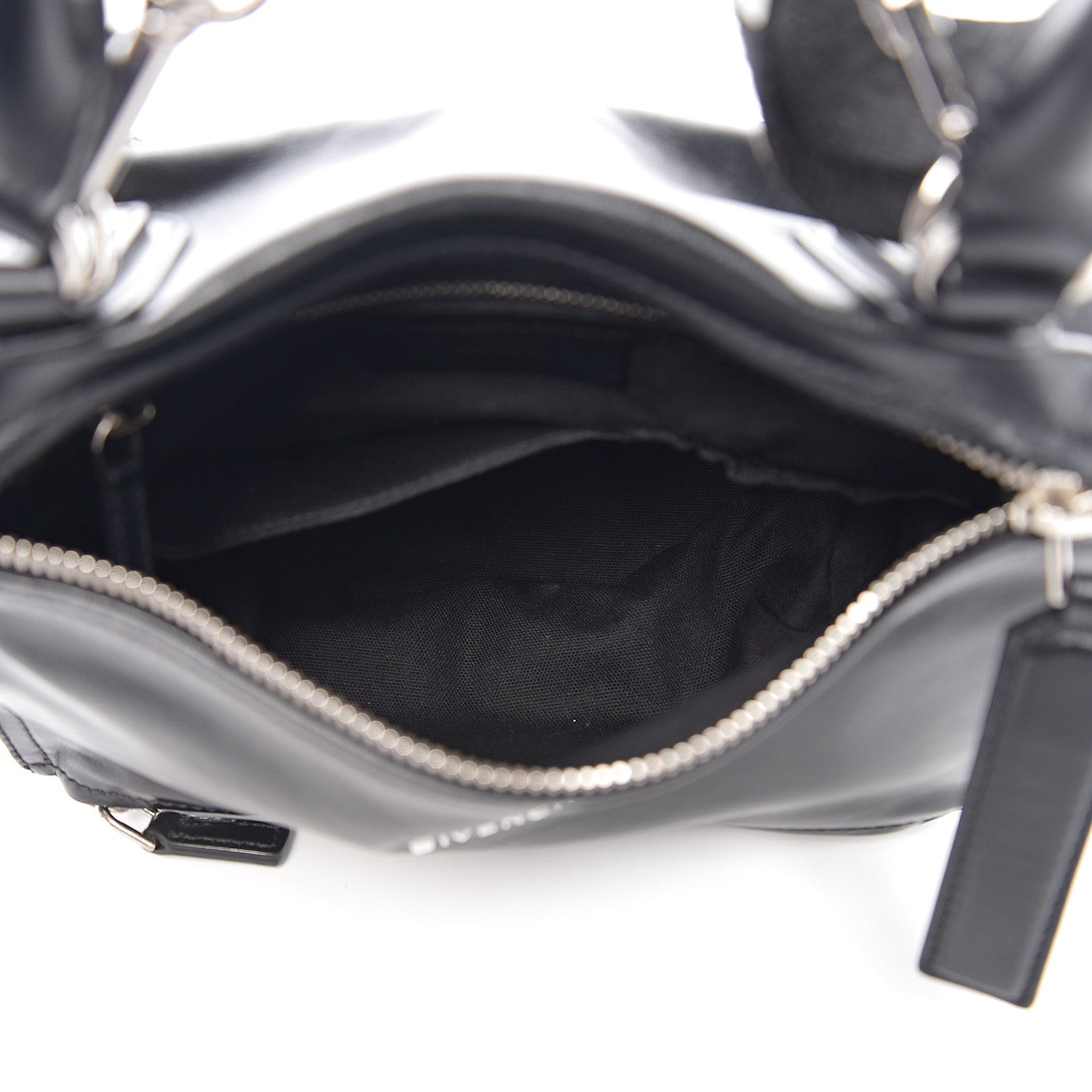 Givenchy Calfskin Medium Pandora Logo Strap Black 4 of 9