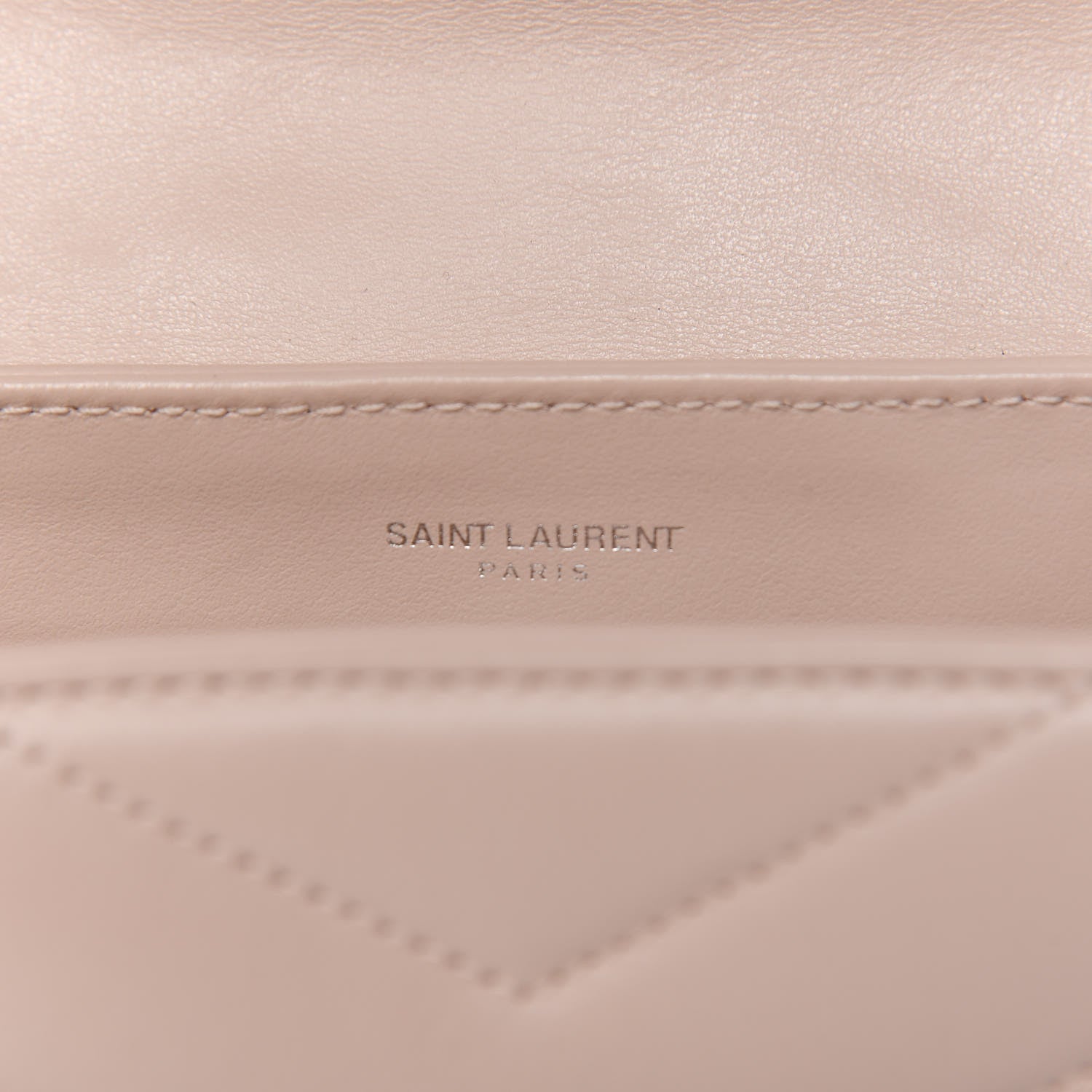 Saint Laurent Calfskin Y Quilted Monogram Toy Loulou Crossbody Bag Marble Pink 6 of 12