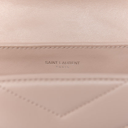 Saint Laurent Calfskin Y Quilted Monogram Toy Loulou Crossbody Bag Marble Pink 6 of 12