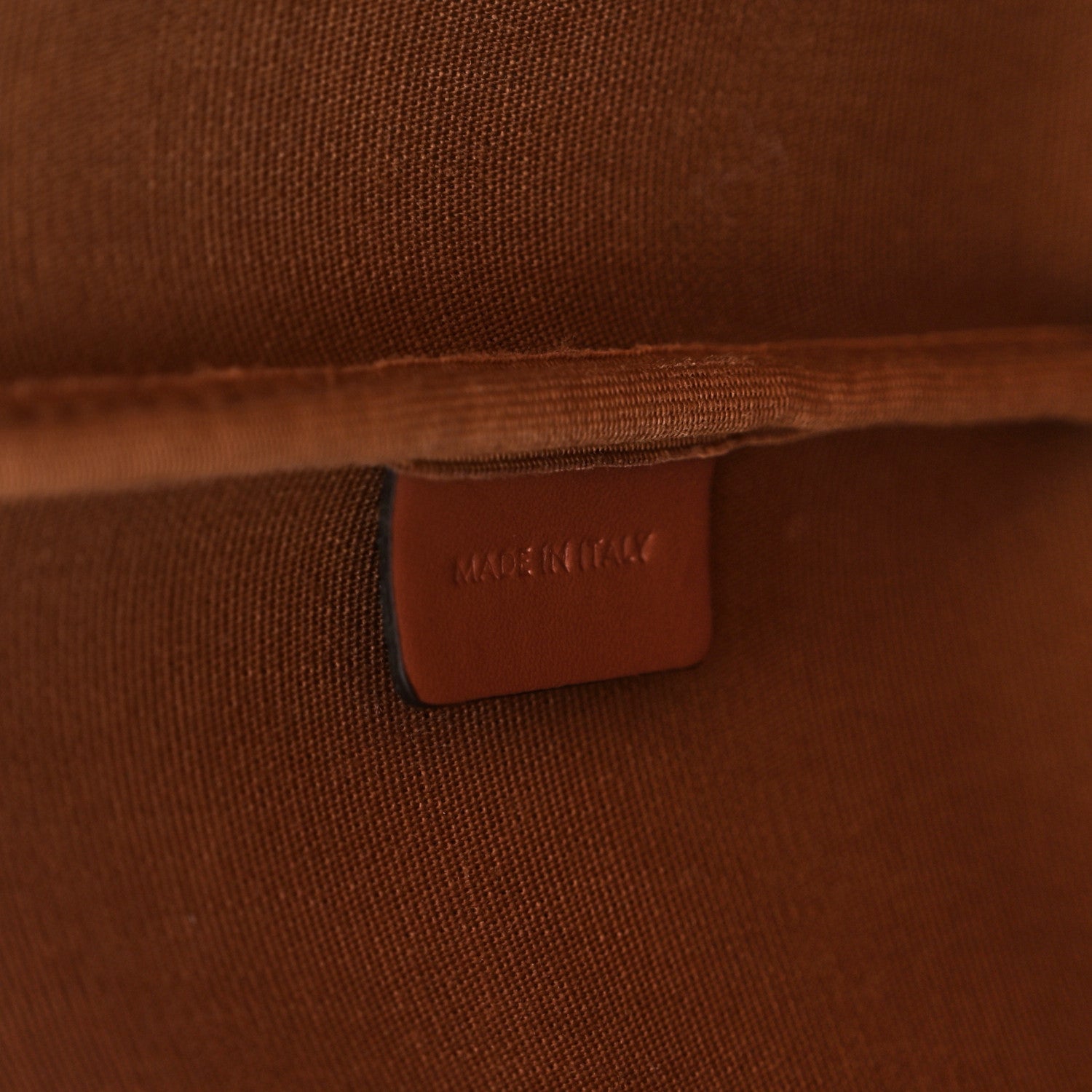 Celine Triomphe Canvas Calfskin Medium Bucket Bag Tan 7 of 11