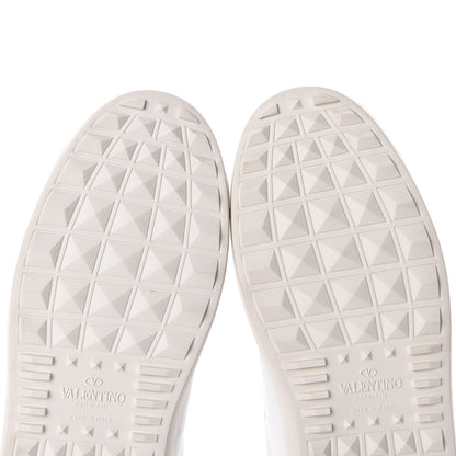 Valentino Garavani Calfskin VLTN Rockstud Open Sneakers 37.5 White 13 of 14