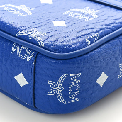 MCM Visetos Klassik Crossbody Bag Blue 9 of 10