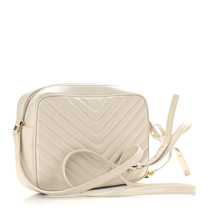 Saint Laurent Calfskin Matelasse Monogram Lou Camera Bag Crema Soft 3 of 10