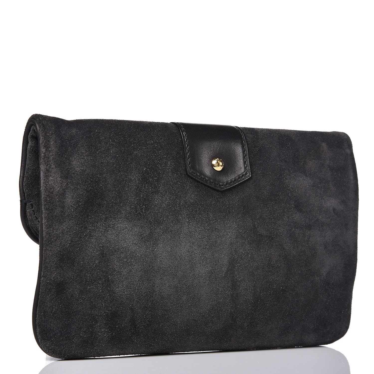 Louis Vuitton Suede Slim Clutch MM Sofia Coppola Cobalt 3 of 7