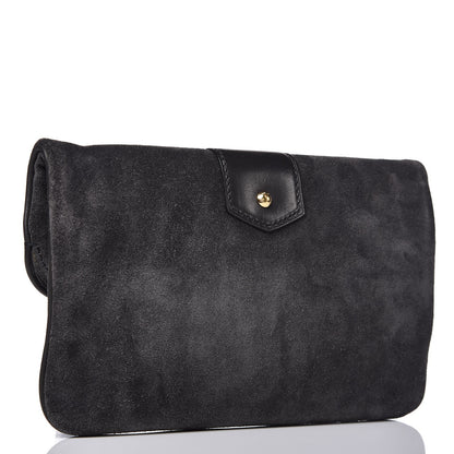 Louis Vuitton Suede Slim Clutch MM Sofia Coppola Cobalt 3 of 7