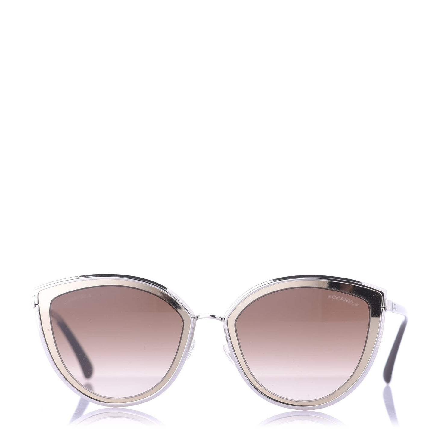 Metal Cat Eye Sunglasses 4222 Gold